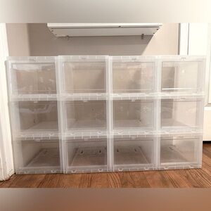 Clear Drop Front Shoe Box (Container Store)